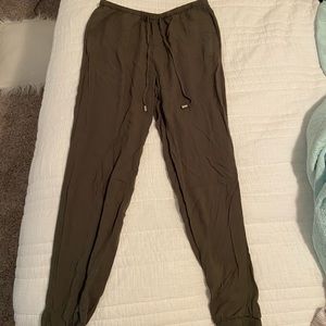 Army green H&M joggers